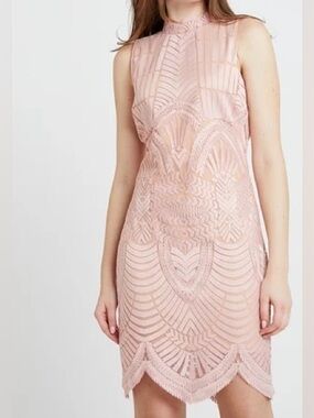 BARDOT Revolve Alice Dress in Latte Pink
